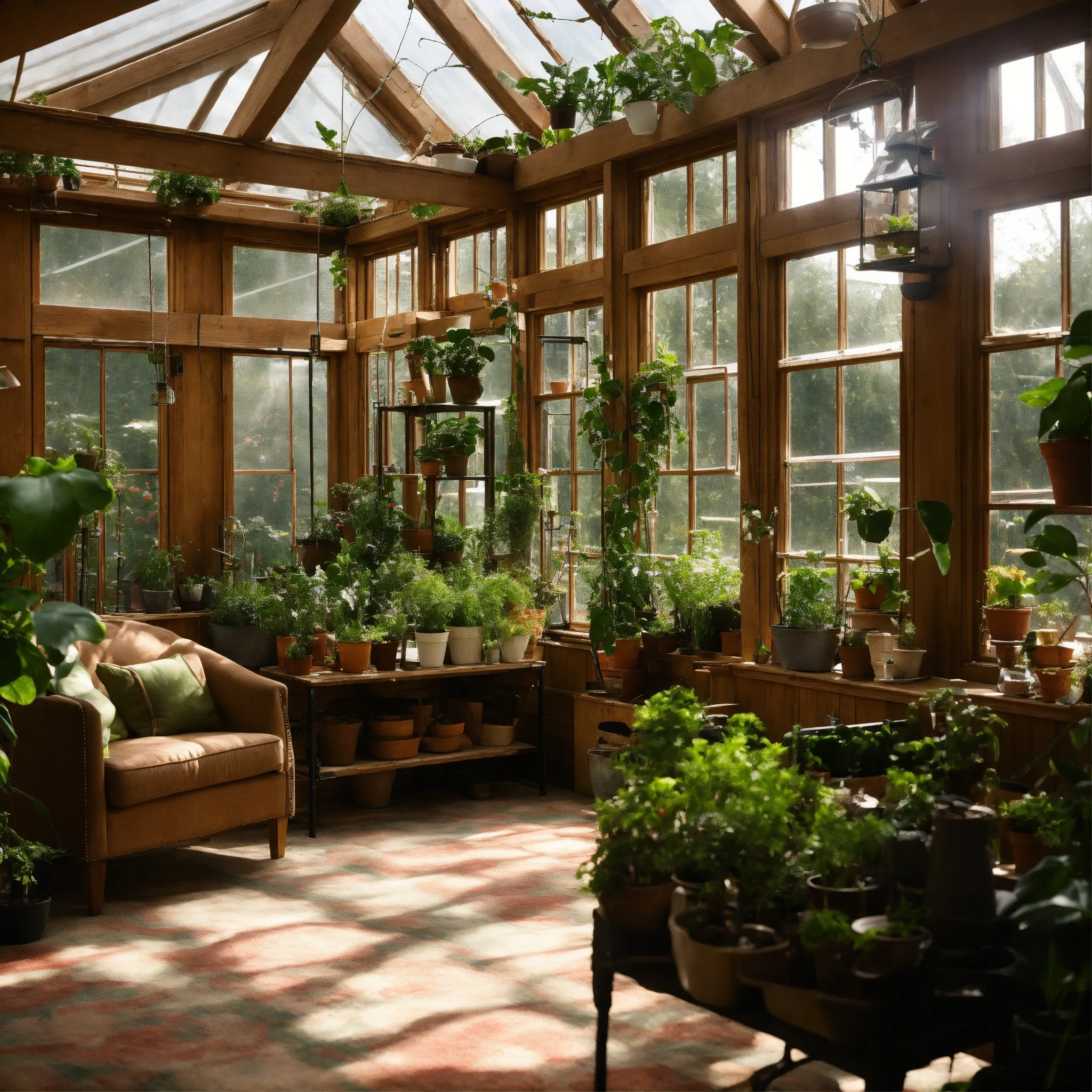 Stort vindue med naturlys